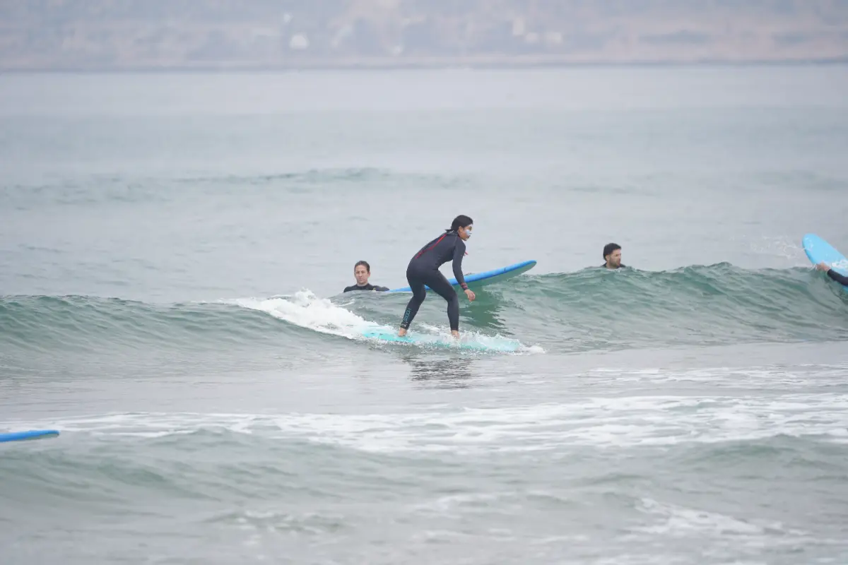 A group enjoying the classic surf package in Taghazout, Morocco